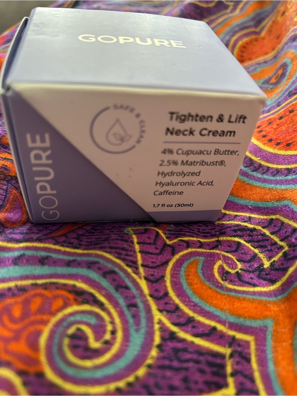 GoPure Tighten & Lift Neck Cream 1.7fl oz expire 2028 - Picture 2 of 3